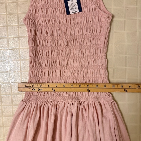 Universal Thread Smocked Knit Maxi A-Line Dress Pink Size XS - Picture 5 of 6
